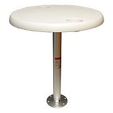 Круглый стол с алюминиевым постаментом и основанием (комплект)