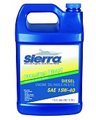 Моторное масло Sierra 15W-40 для судовых дизельных двигателей 3,78 л