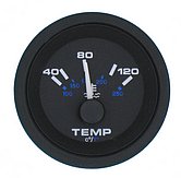 Указатель температуры воды Premier-Pro (40-120 °C) 10-180 Ом, Ø 2" (51 мм), черный
