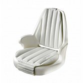 Кресло CAPTAIN, белое, с подушками