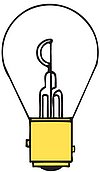 Лампочка для навигационных огней 12 В/25 Вт (сертифицированная)