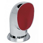 Головка вентиляционная Ø 125 мм, Yogi, внутри красная, с кольцом и накидной гайкой